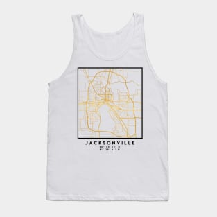 JACKSONVILLE FLORIDA STREET MAP ART Tank Top